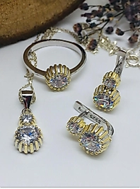 925 AYAR BAYAN GÜMÜŞ TAKIM